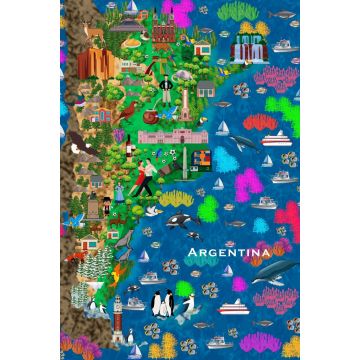 Lais Puzzle - Karte Argentinien - 2.000 Teile