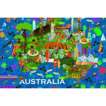 Lais Puzzle - Karte Australien - 2.000 Teile