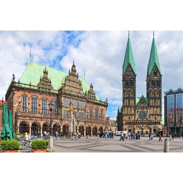 Lais Puzzle - Panoramablick auf den Bremer Marktplatz mit Rathaus und Bremer Dom, Deutschland - 2.000 Teile