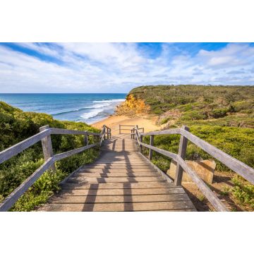 Lais Puzzle - Spaziergang am legendären Bells Beach - dem Strand des Kultfilms Point Break, in der Nähe von Torquay, dem Tor zur Surf Coast von Victoria, Australien - 2.000 Teile