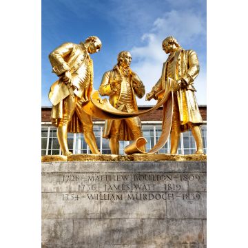 Lais Puzzle - Boulton, Watt und Murdoch Statue an der Broad Street, Birmingham, England - 2.000 Teile