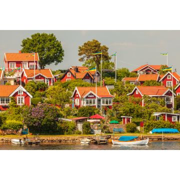 Lais Puzzle - Typische schwedische Holzhäuser in Karlskrona - 2.000 Teile
