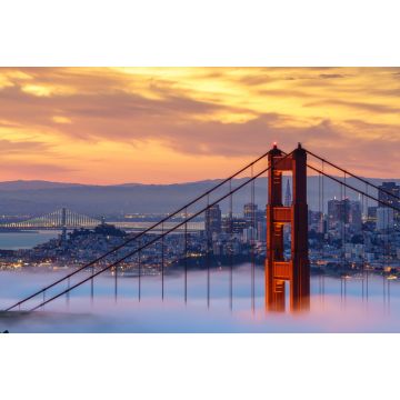 Lais Puzzle - Frühmorgens niedriger Nebel an der Golden Gate Bridge - 2.000 Teile