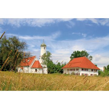 Lais Puzzle - Riedkapelle in Benningen mit dem ehemaligen Mesnerhaus, das jetzt ein Museum ist - 2.000 Teile