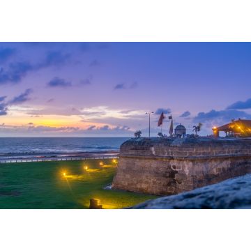 Lais Puzzle - Sonnenuntergang über der Verteidigungsmauer - Cartagena de Indias, Kolumbien - 2.000 Teile