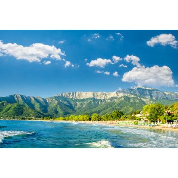 Lais Puzzle - Psili Ammos Strand, Insel Thasos, Griechenland. Er ist auch als Goldener Strand bekannt. Er befindet sich zwischen Skala Panagia und Skala Potamia - 2.000 Teile