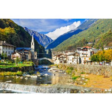 Lais Puzzle - Malerisches Bergdorf Lillianes im Aostatal - 2.000 Teile