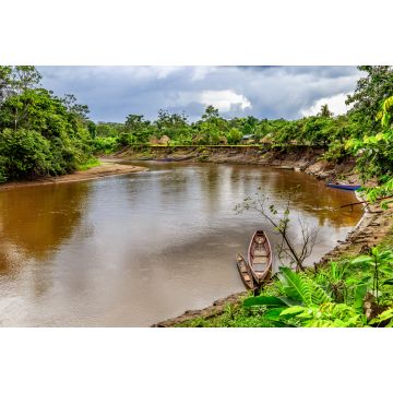 Lais Puzzle - Fluss mit Holzboot, Ecuador - 2.000 Teile