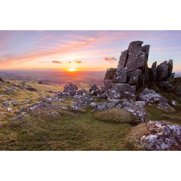 Lais Puzzle - Sourton Tor bei Sonnenuntergang Dartmoor National Park Devon, England - 2.000 Teile