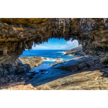 Lais Puzzle - Admirals Arch. Berühmter "Admirals Arch" im Flinders Chase National Park, Kangaroo Island, Australien. Erstaunliche Felsformation, Robben im Hintergrund - 2.000 Teile