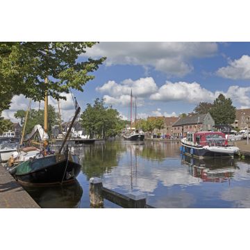 Lais Puzzle - Meppel, Niederlande. Kanal und Boote. Dampferkai. Kanal der Schleusen. Drenthe - 2.000 Teile