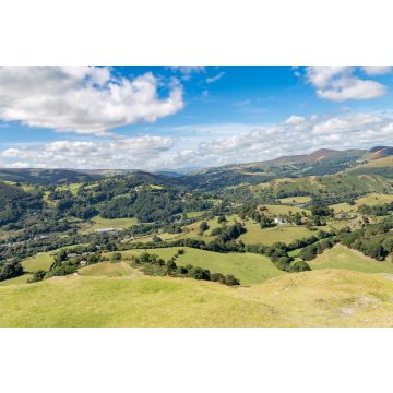 Lais Puzzle - Walisische Landschaft, von Castell Dinas Bran aus gesehen, in der Nähe von Llangollen, Denbighshire, Wales, UK - 2.000 Teile