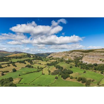 Lais Puzzle - Walisische Landschaft, von Castell Dinas Bran aus gesehen, in der Nähe von Llangollen, Denbighshire, Wales, UK - 2.000 Teile