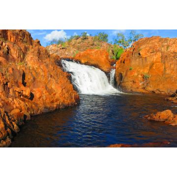Lais Puzzle - Schöner Wasserfall Edith Falls mit roten Felsen im Northern Territory, Australien in der Nähe von Pine Creek - 2.000 Teile