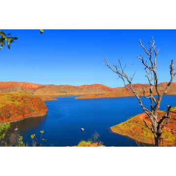 Lais Puzzle - Hoch oben Blick auf den schönen Lake Argyle in der Nähe von Kununurra, Westaustralien an einem warmen sonnigen Tag mit blauem Himmel - 2.000 Teile