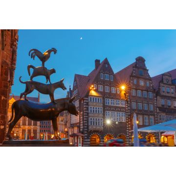 Lais Puzzle - Ansicht der berühmten Statue in Bremen, Deutschland - 2.000 Teile
