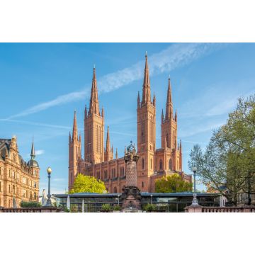 Lais Puzzle - Blick auf die Marktkirche vom Marktplatz in Wiesbaden - Deutschland - 2.000 Teile