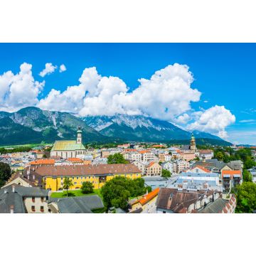 Lais Puzzle - Luftaufnahme der Stadt Hall in Tirol in Österreich von der Spitze der Burg Hasegg - 2.000 Teile