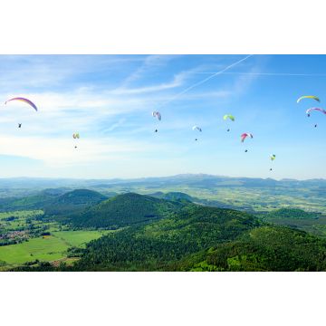 Lais Puzzle - Gleitschirmfliegen auf dem Gipfel des Puy-de-Dôme, Frankreich - 2.000 Teile