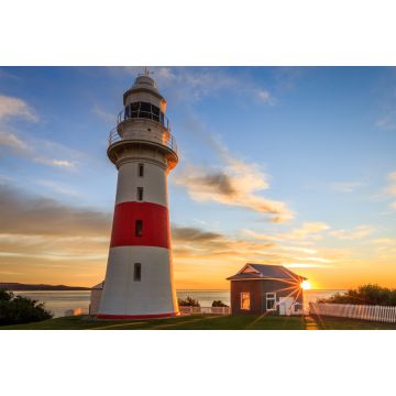 Lais Puzzle - Low Head Leuchtturm, Tasmanien bei Sonnenuntergang mit sunstar, Australien - 2.000 Teile