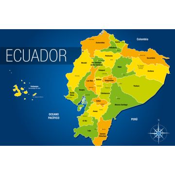Lais Puzzle - Karte von Ecuador - 2.000 Teile
