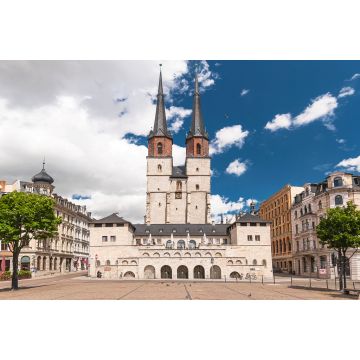 Lais Puzzle - Ansicht der Marktkirche mit Hallmarkt in Halle an der Saale, Sachsen-Anhalt, Deutschland. - 2.000 Teile