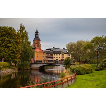 Lais Puzzle - Alter Schlepptau von Falun mit traditionellen roten schwedischen Holzhäusern. Grafschaft Dalarna, Schweden - 2.000 Teile