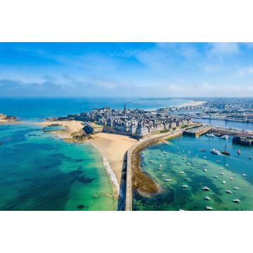 Lais Puzzle - Luftaufnahme der schönen Stadt der Freibeuter - Saint Malo in der Bretagne, Frankreich - 2.000 Teile