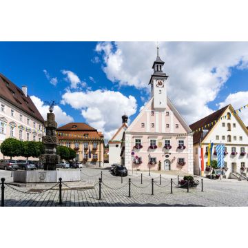 Lais Puzzle - Rathaus und Marktplatz in Gredingen Bayern - 2.000 Teile