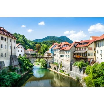 Lais Puzzle - Skofja Loka, Blick von einer Brücke, Slowenien - 2.000 Teile