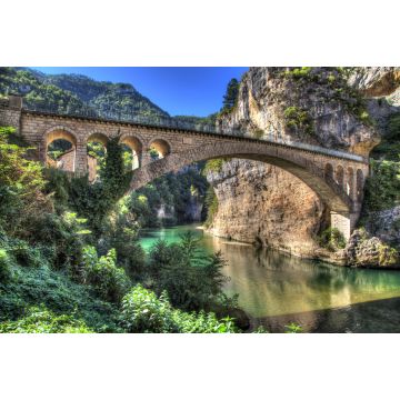 Lais Puzzle - Die Brücke von Saint-Chely du Tarn - Lozere, Frankreich - 2.000 Teile