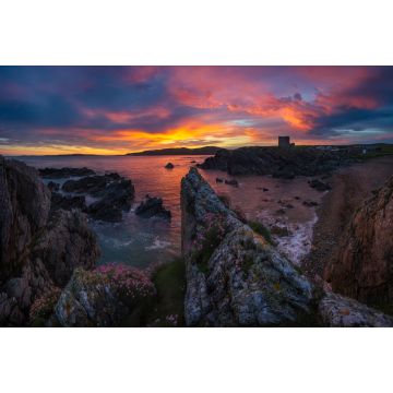 Lais Puzzle - Landschaft der Grafschaft Donegal in Irland am Morgen mit der Burg - 2.000 Teile