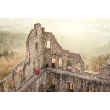 Lais Puzzle - Ruinen einer mittelalterlichen Burg in Deutschland - Altes Schloss Hohenbaden in Baden-Baden - 2.000 Teile