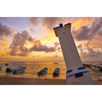 Lais Puzzle - Puerto Morelos Sonnenaufgang Leuchtturm Riviera Maya, Mexiko - 2.000 Teile