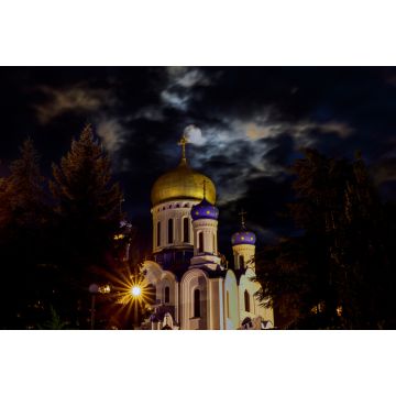 Lais Puzzle - Kuppel der orthodoxen Kathedrale des Heiligen Kreuzes in Uzhgorod, Ukraine. Uschhorod Griechisch-Katholische Kathedrale - 2.000 Teile