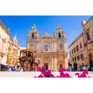 Lais Puzzle - Stadtplatz und Kathedrale Saint Poul im Dorf Mdina auf Malta in Europa - 2.000 Teile