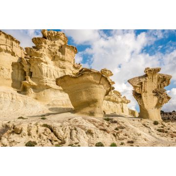 Lais Puzzle - Blick auf die Felsformationen Erosionen von Bolnuevo, Murcia, Spanien - 2.000 Teile