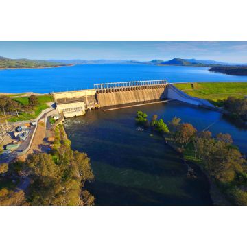 Lais Puzzle - Luftaufnahme des Hume-Wehrs am Lake Hume am Beginn des Murray River, Albury, Australien - 2.000 Teile