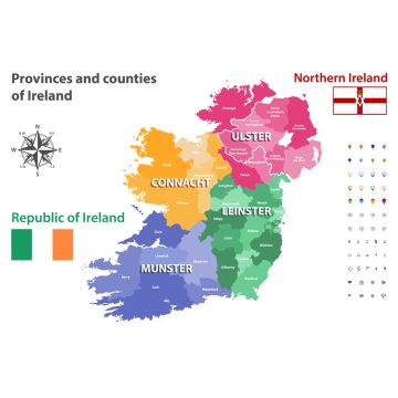 Lais Puzzle - Karte von Irland - 2.000 Teile