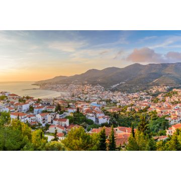 Lais Puzzle - Blick auf Samos-Stadt bei Sonnenuntergang, Insel Samos, Griechenland - 2.000 Teile