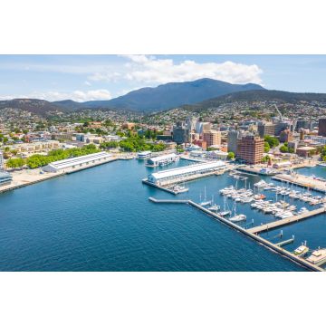 Lais Puzzle - Eine Luftaufnahme des Constitution Dock in Hobart, Tasmanien, Australien an einem sonnigen Tag - 2.000 Teile