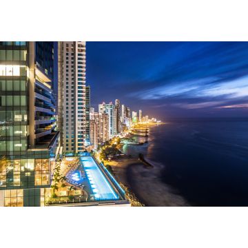 Lais Puzzle - Skyline von Cartagena de Indias in der Abenddämmerung, Kolumbien - 2.000 Teile