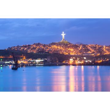 Lais Puzzle - Panoramablick auf Coquimbo und das Third Millennium Cross auf dem El Vigia Hügel. - 2.000 Teile