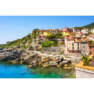 Lais Puzzle - Panoramablick auf schöne bunte Häuser des Tellaro-Dorfes, Lerici, La Spezia, Italien - 2.000 Teile