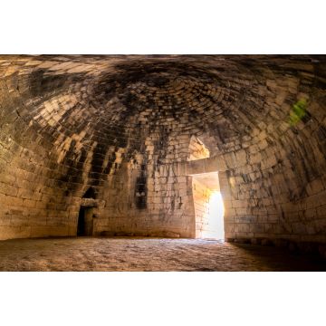 Lais Puzzle - Die archäologische Stätte von Mykene in der Nähe des Dorfes Mykines, mit antiken Gräbern, riesigen Mauern und dem berühmten Löwentor, Peloponnes, Griechenland - 2.000 Teile