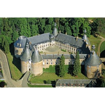 Lais Puzzle - Frankreich, Burgund, Yonne (89), Puisaye, das Schloss von Saint-Fargeau, Luftaufnahme - 2.000 Teile