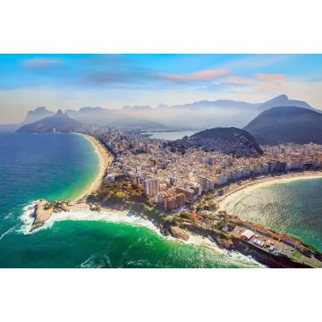 Lais Puzzle - Luftaufnahme des berühmten Copacabana Strandes und des Ipanema Strandes, Brasilien - 2.000 Teile