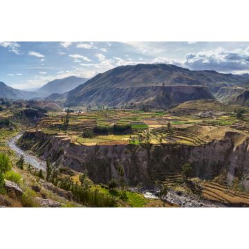 Lais Puzzle - Blick auf Terrassenfelder und den Fluss Colca im Colca Canyon im Süden Perus, im Departement Arequipa - 2.000 Teile