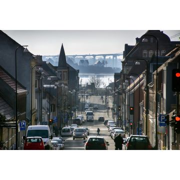 Lais Puzzle - Blick von oben über Fredericia, Dänemark, an einem schönen kalten Wintertag - 2.000 Teile