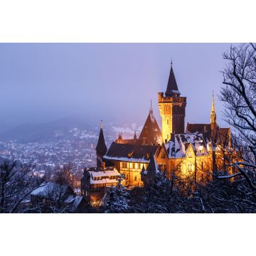 Lais Puzzle - Das Schloss in Wernigerode in einer kalten Winternacht - 2.000 Teile